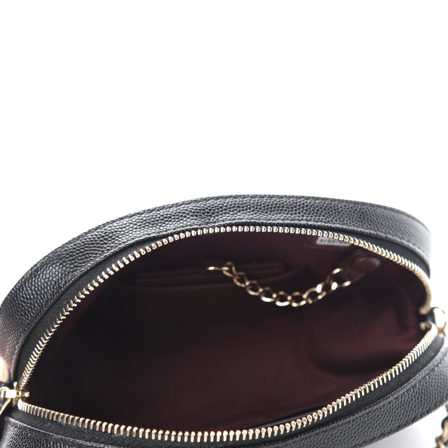 Caviar Quilted Vanity With Chain Black