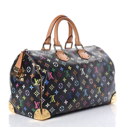 Louis Vuitton Monogram Multicolor Speedy 40 Black 3 of 12