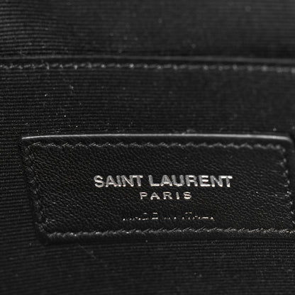 Saint Laurent Calfskin Logo Zipped Tablet Pouch Black 7 of 9