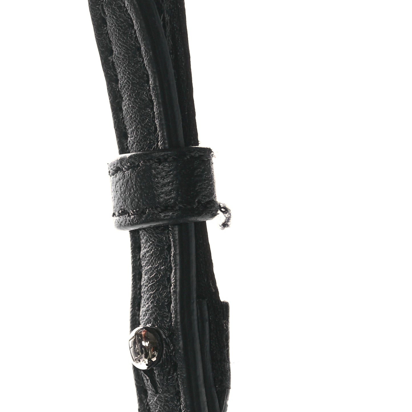 Silk Satin Phone Baguette Black