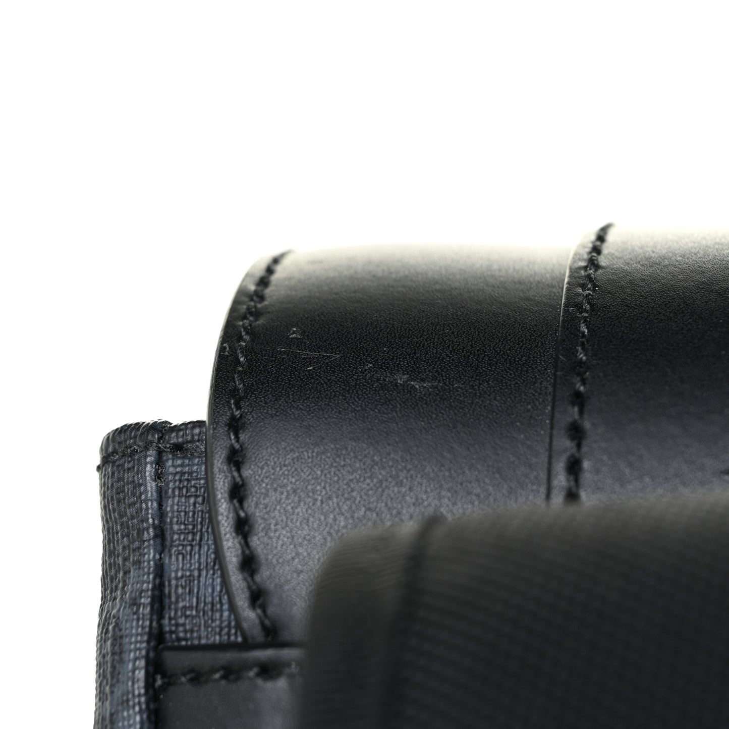 Soft GG Supreme Monogram Appia Calfskin Web Double Buckle Backpack Black