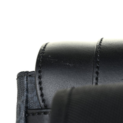 Gucci Soft GG Supreme Monogram Appia Calfskin Web Double Buckle Backpack Black 14 of 15