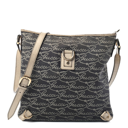 Gucci Canvas Gucci Print Abbey Messenger Bag Blue 1 of 5