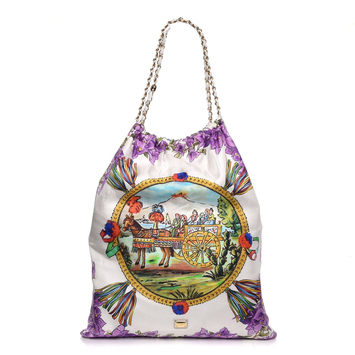 Silk Printed Anita Tote Multicolor