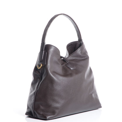 Gucci Deerskin Large Hip Bamboo Hobo Dark Cocoa 3 of 7