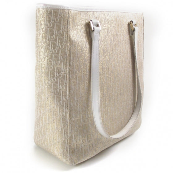 Christian Dior Monogram Tote Gold 3 of 10