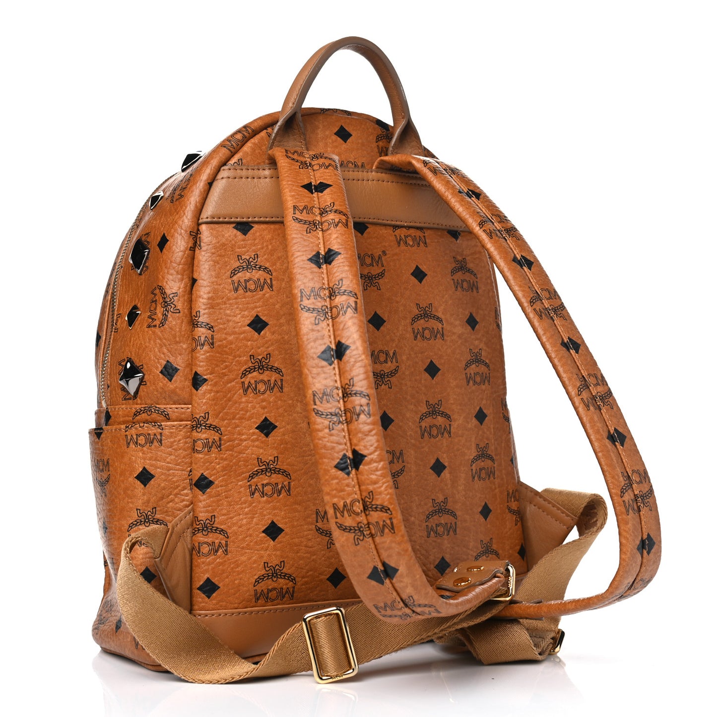 Visetos Studded Small Stark M Backpack Cognac