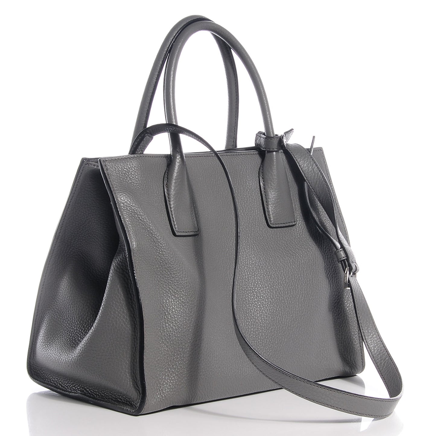 Vitello Daino Shopping Tote Marmo