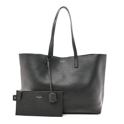Saint Laurent Calfskin Large Shopping Tote Black 3 of 11