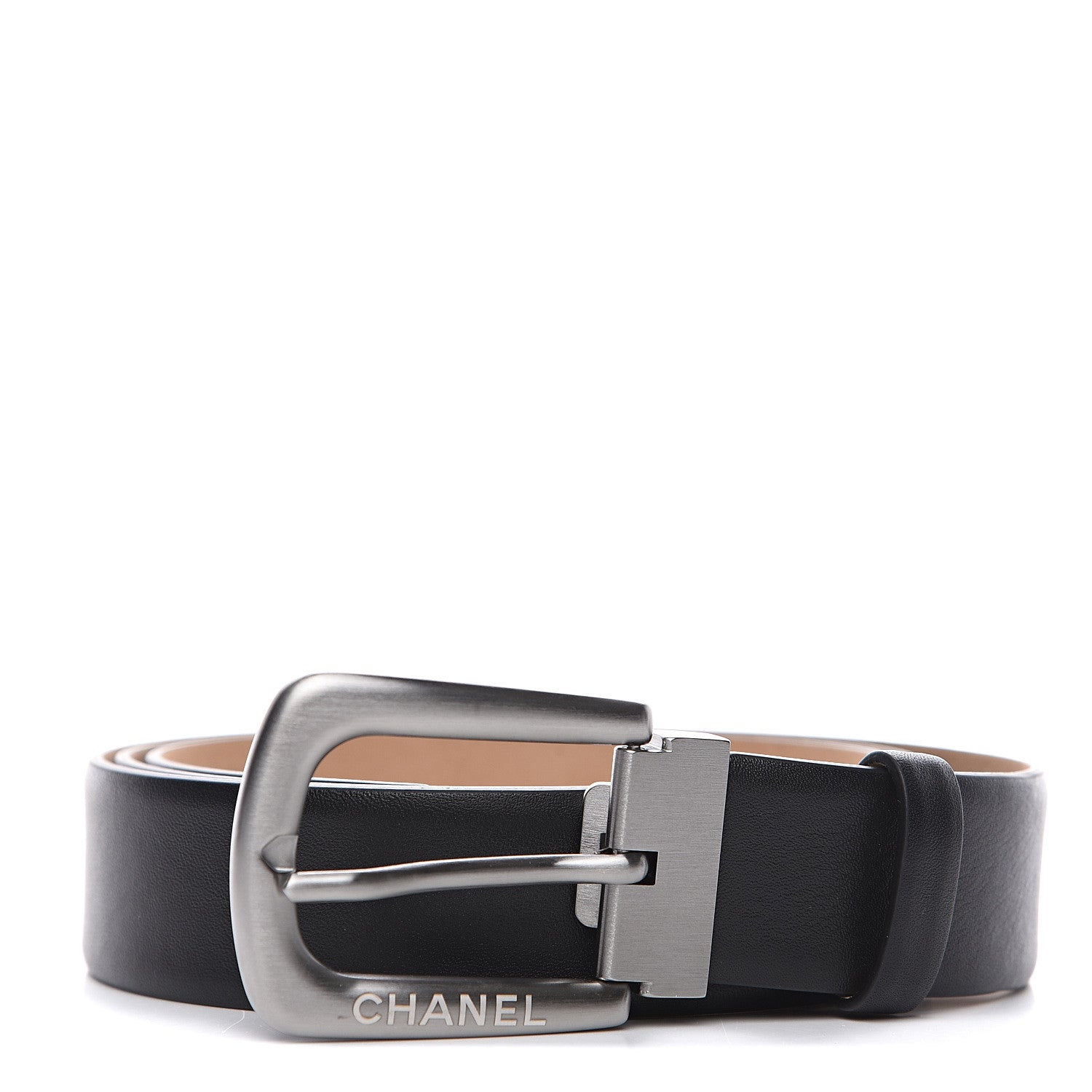 Chanel Calfskin Belt 95 38 Black 1 of 6