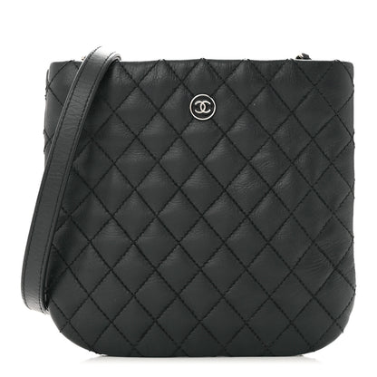 Chanel Aged Calfskin Quilted Crossbody Bag Black 1 of 10