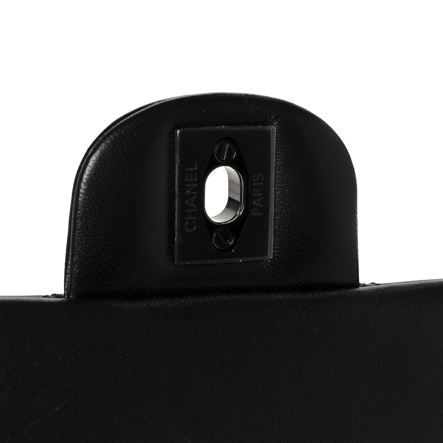 Lambskin Quilted Mini Top Handle Rectangular Flap So Black