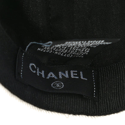 Chanel Cotton Sequin CC Cap Hat Ivory 6 of 6