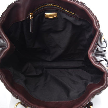 Miu Miu Nappa Matelasse Shopping Tote Prugna 5 of 11