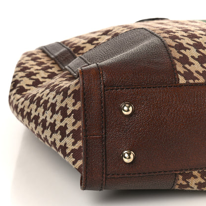 Gucci Fabric Pied De Poule Large Seventies Web Boston Brown 8 of 9