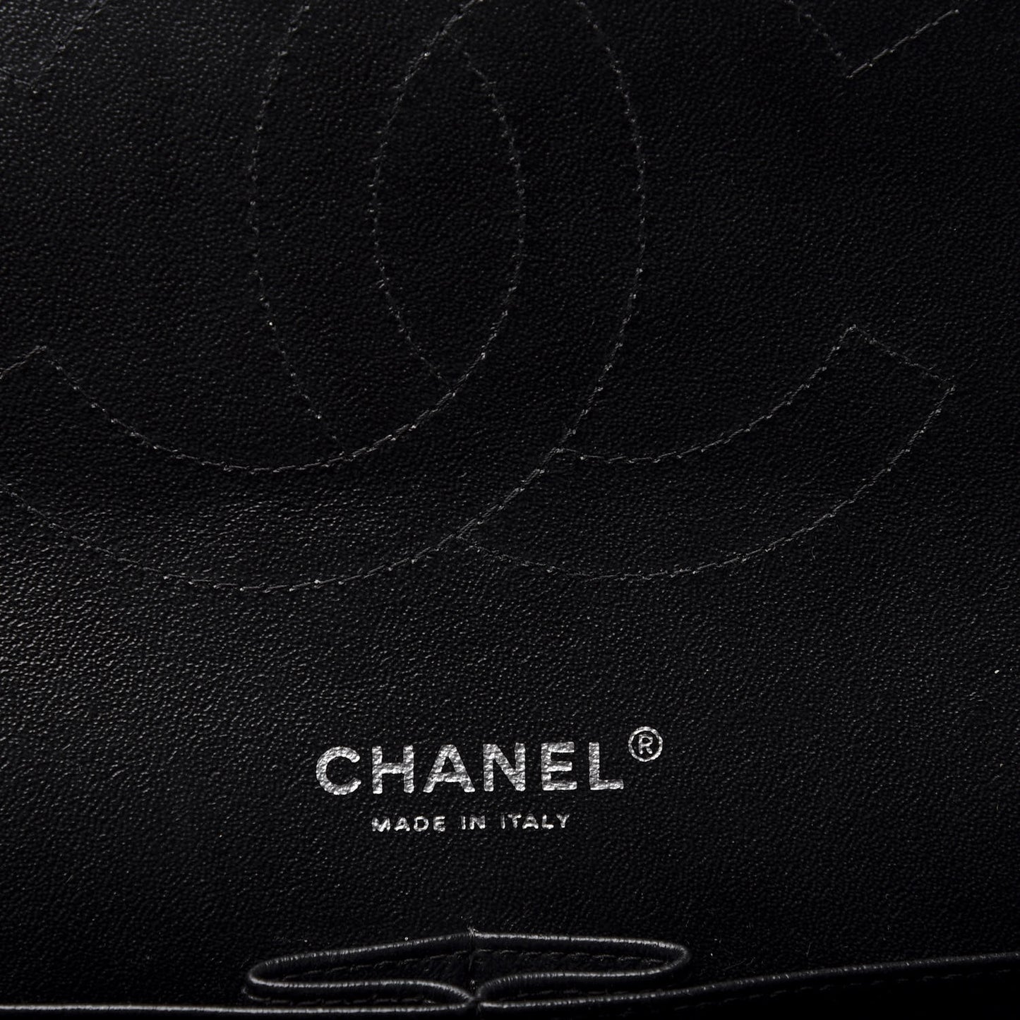 Lambskin Quilted Jumbo Double Flap Black