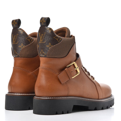 Louis Vuitton Calfskin Territory Ranger Combat Boots 40 Cognac 4 of 13