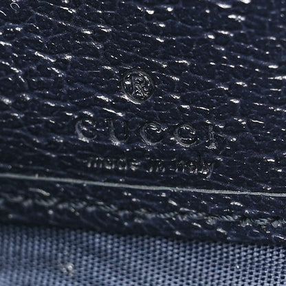 Gucci GG Supreme Monogram Textured Dollar Calfskin Web Ophidia Zip Around Wallet Beige Blue 9 of 13