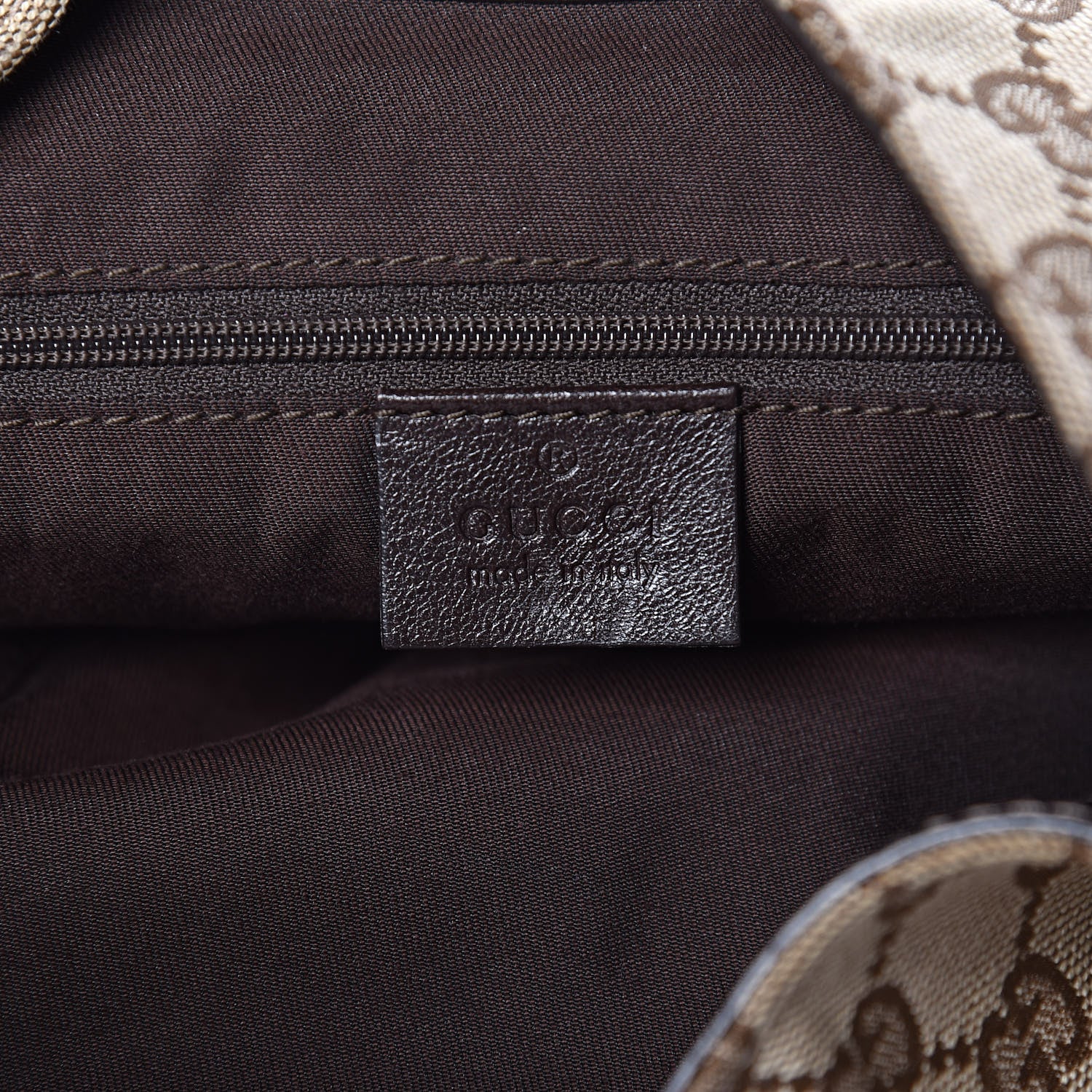 Gucci Monogram Large New Ladies Web Hobo Dark Brown 6 of 9