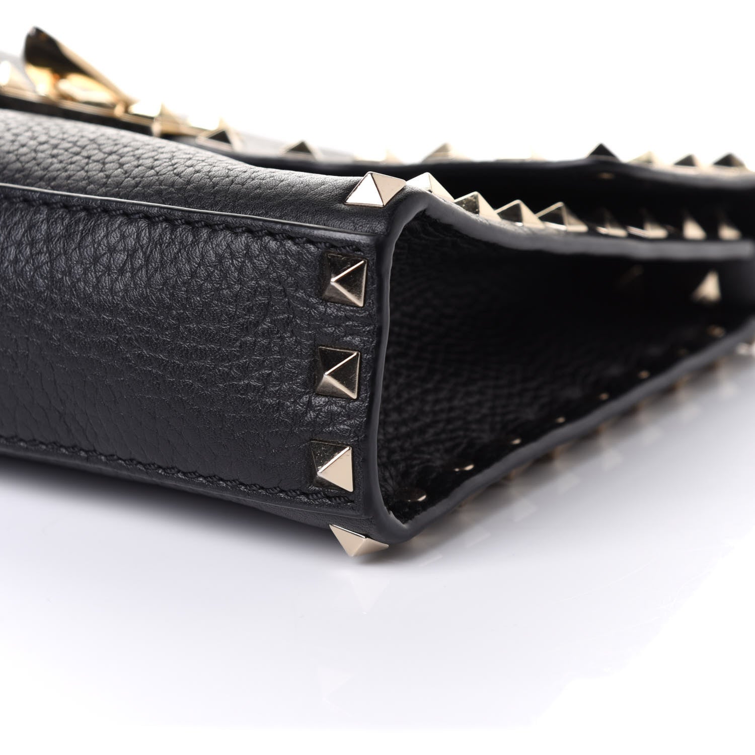 Valentino Garavani Vitello Medium Rockstud Flip Lock Crossbody Bag Black 6 of 9