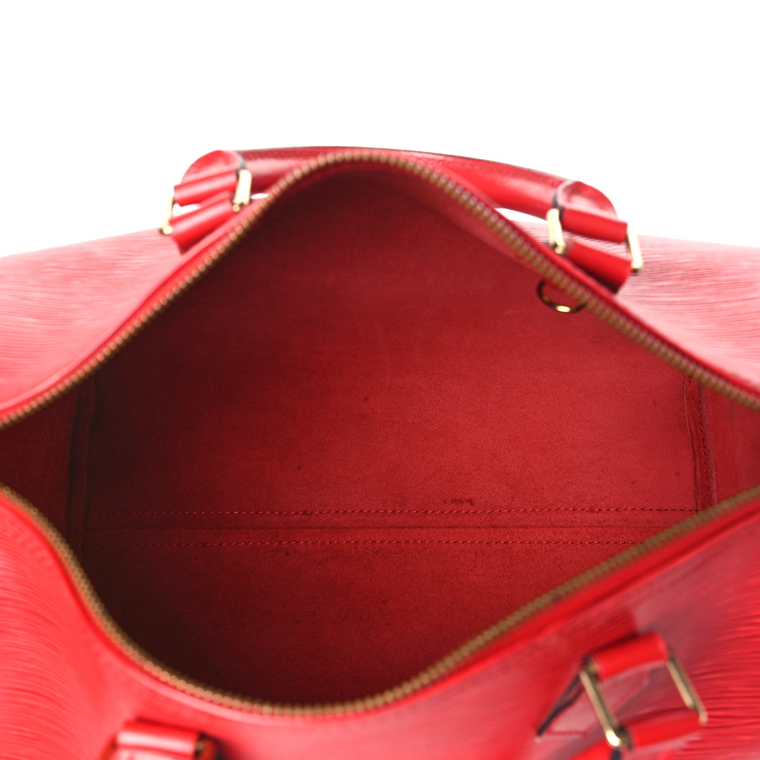 Louis Vuitton Epi Speedy 30 Castillan Red 5 of 10