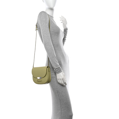 Celine Grained Calfskin Small Trotteur Sage 3 of 12