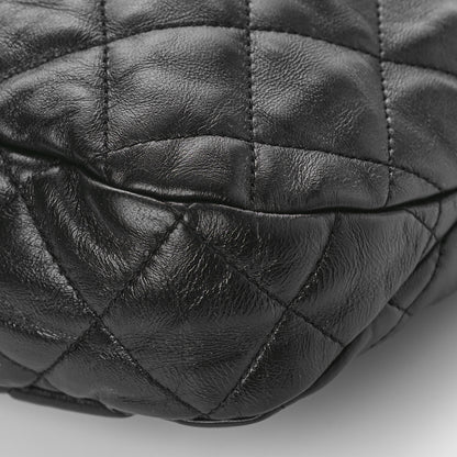 Chanel Lambskin Quilted Large CC Links Hobo Black 9 of 9