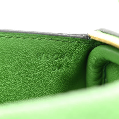 Hermes Taurillon Clemence Mini Lindy 20 Vert Yucca 7 of 11