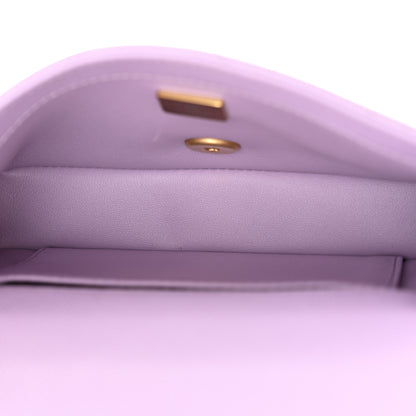 Chanel Caviar Quilted Mini Rectangular Sweetheart Flap Light Purple 5 of 10