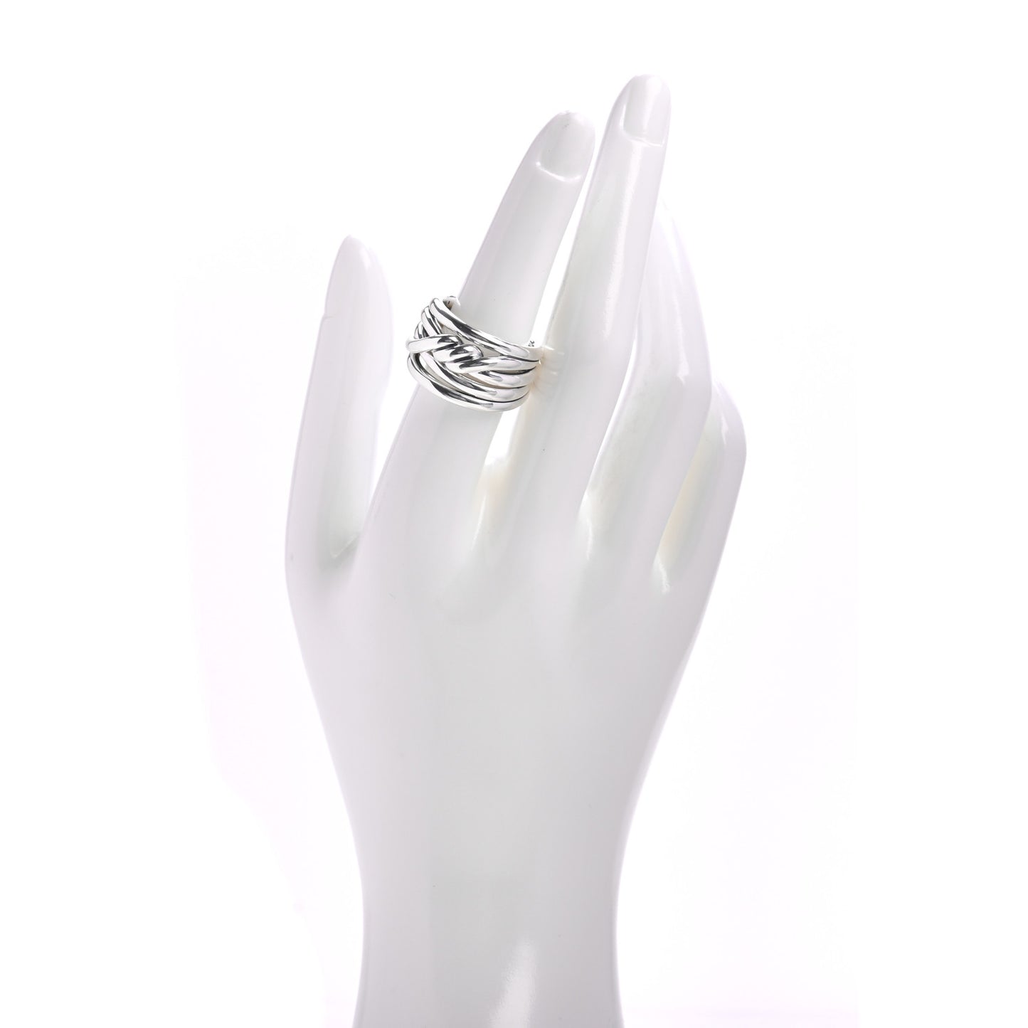 Sterling Silver 14mm Continuance Ring 55 7.25