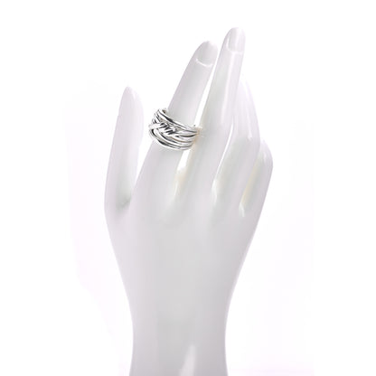 David Yurman Sterling Silver 14mm Continuance Ring 55 7.25 2 of 5