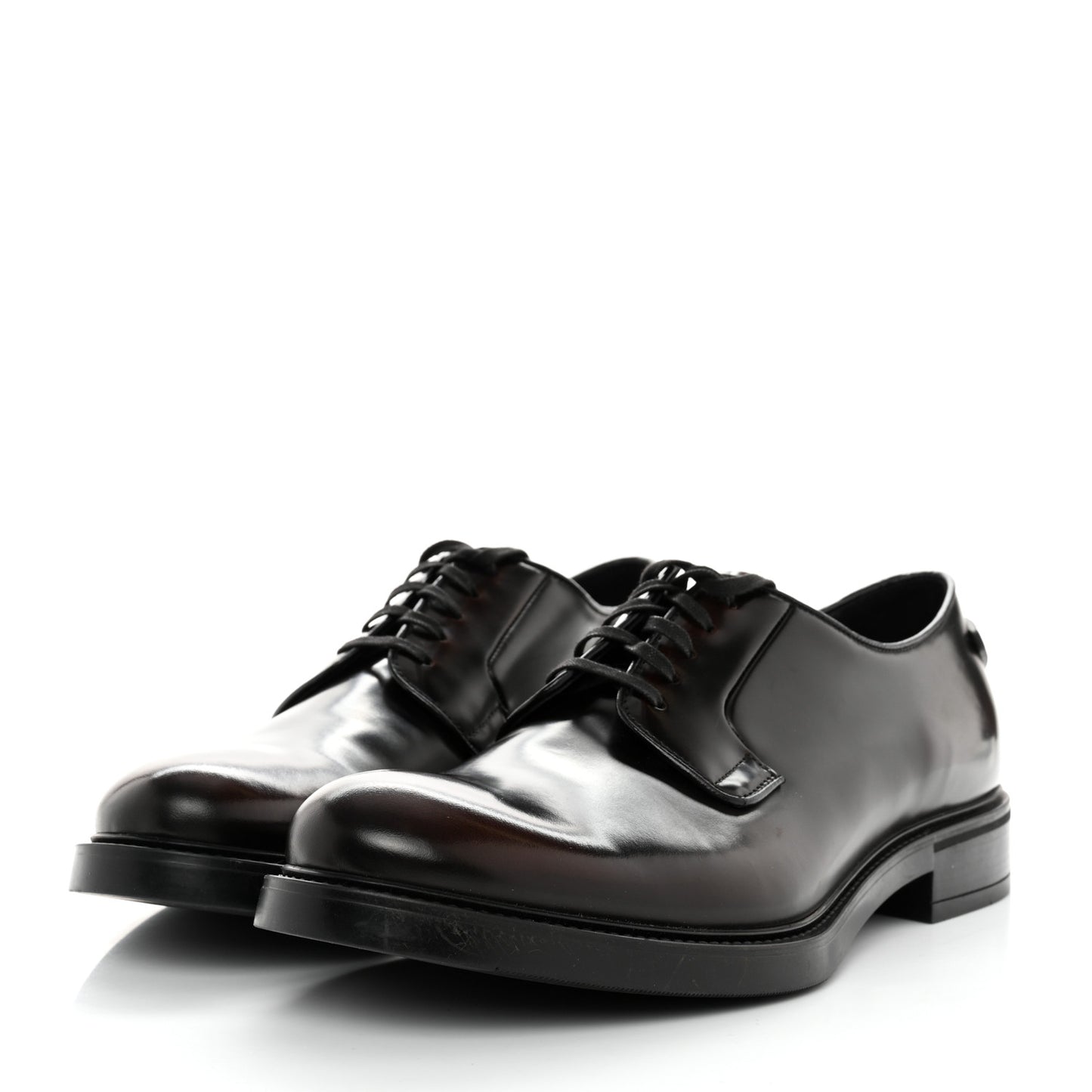 Spazzolato Lace Up Oxfords 10 Bruciato Fume