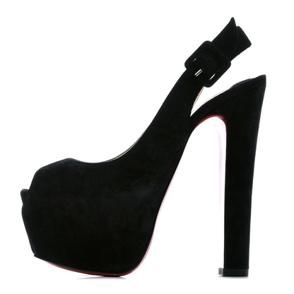 Christian Louboutin Veau Velours Tartarina 160 Pumps 37.5 Black 1 of 10