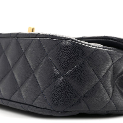 Chanel Caviar Quilted Small Handy CC Flap Navy 10 of 12