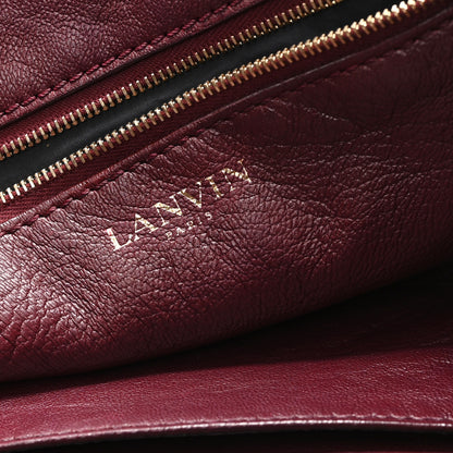Lanvin Lambskin Quilted Carry Me Tote Burgundy 6 of 9