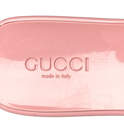 Gucci Rubber Gucci Logo Womens Platform 20/60mm Slide Sandals 41 Wild Rose 7 of 10