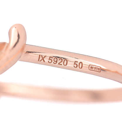 Cartier 18K Pink Gold Entrelaces Ring 50 5.25 4 of 4