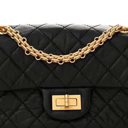 Chanel Aged Calfskin Quilted 2.55 Reissue Mini Flap Black 8 of 12
