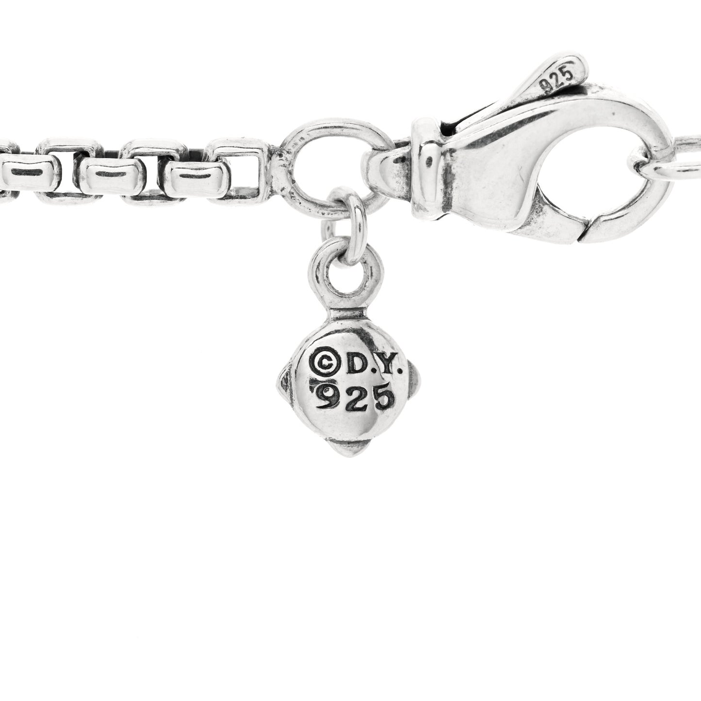 Sterling Silver Pure Form Station Chain Necklace
