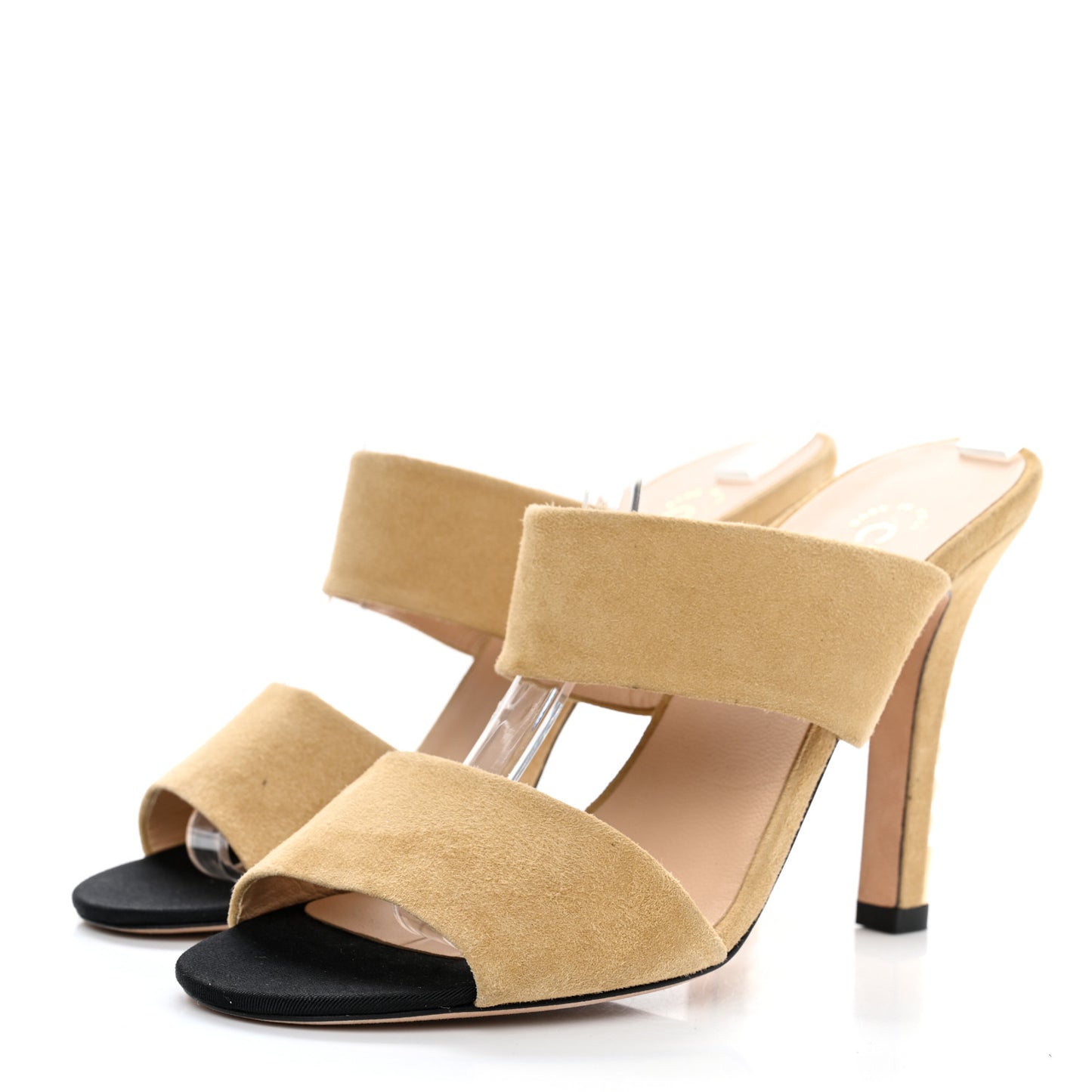 Kid Suede Pearl Mules 39 Beige