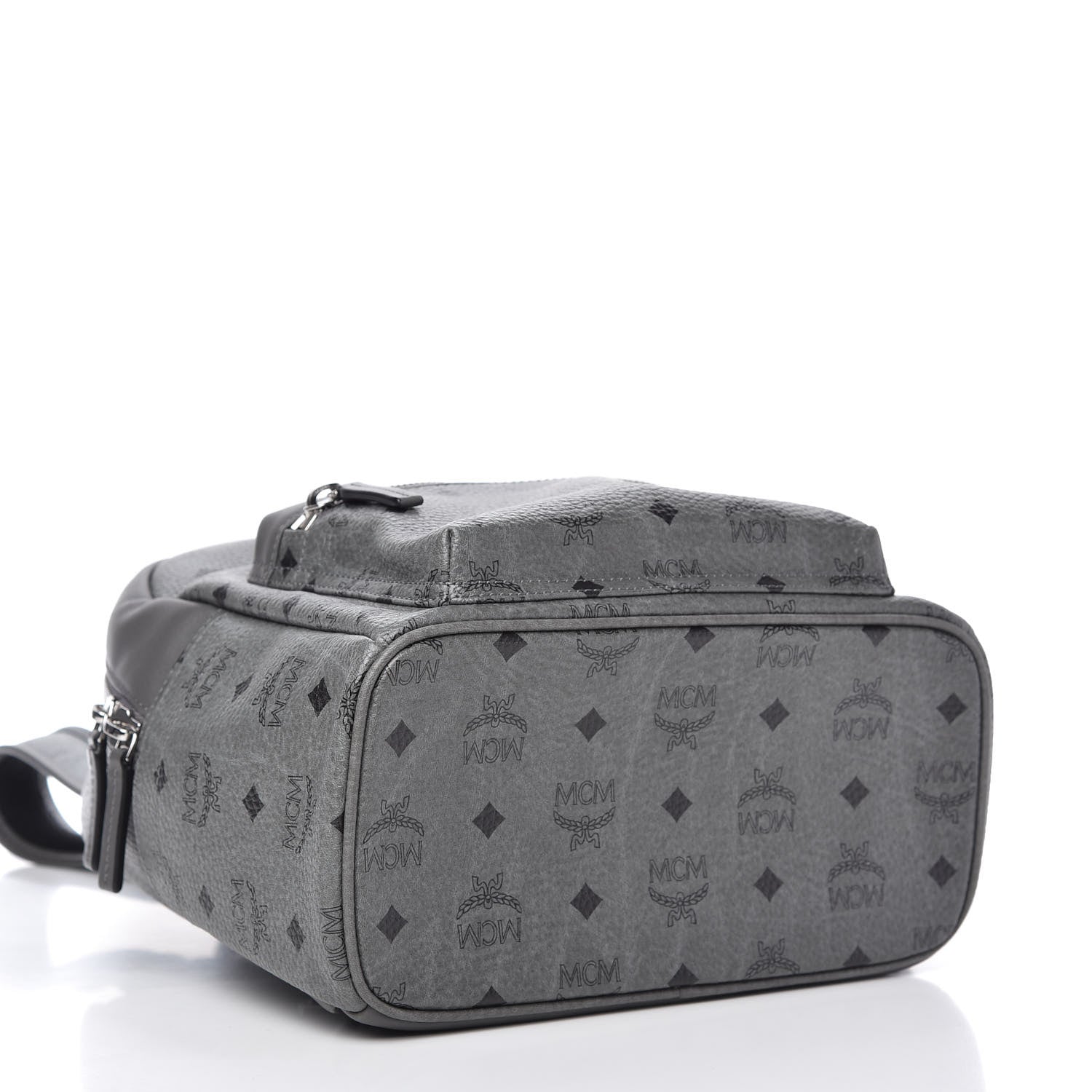 MCM Visetos Small Stark Backpack Phantom Grey 4 of 9