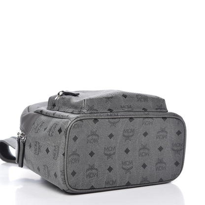 MCM Visetos Small Stark Backpack Phantom Grey 4 of 9