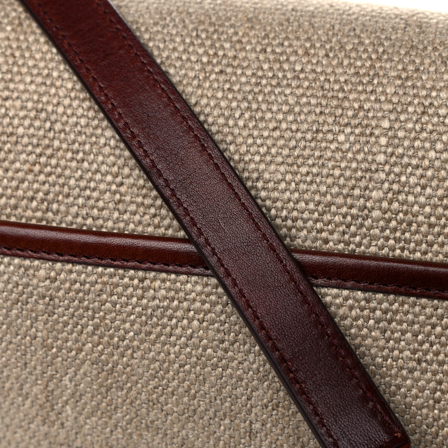 Cotton Canvas Vintage Calfskin Monogram Medium Niki Chain Satchel Natural Chocolate