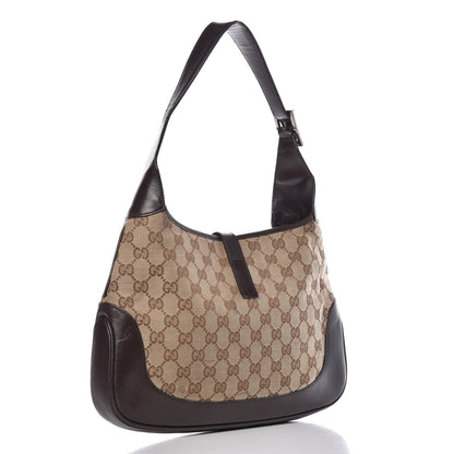 Gucci Monogram Web Jackie O Hobo Dark Brown 3 of 19