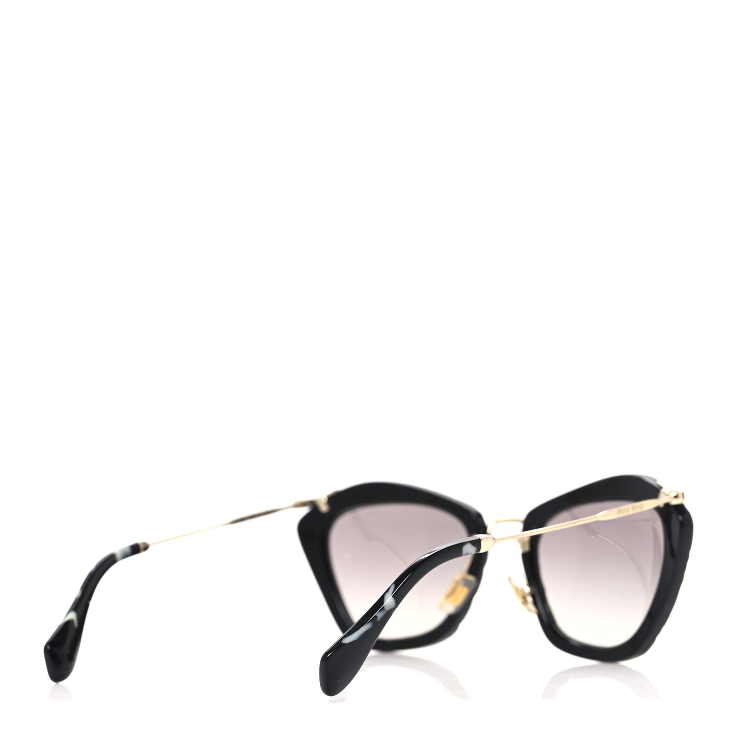 Acetate Cat Eye Sunglasses SMU10N Black