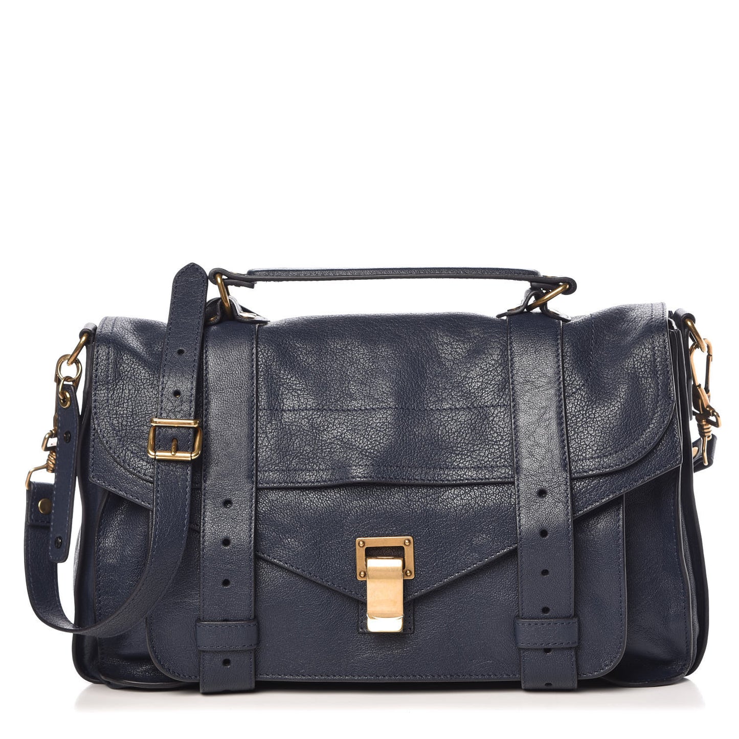 Lambskin Medium PS1 Satchel Midnight