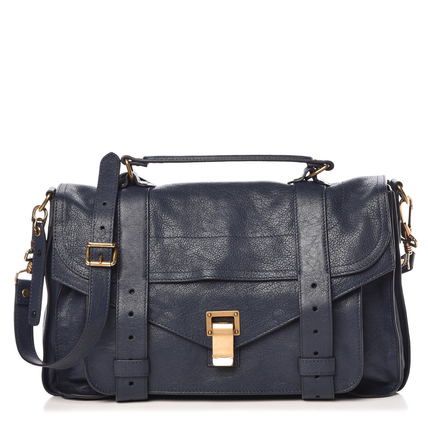 Proenza Schouler Lambskin Medium PS1 Satchel Midnight 1 of 11