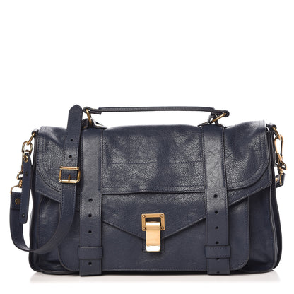 Proenza Schouler Lambskin Medium PS1 Satchel Midnight 1 of 11