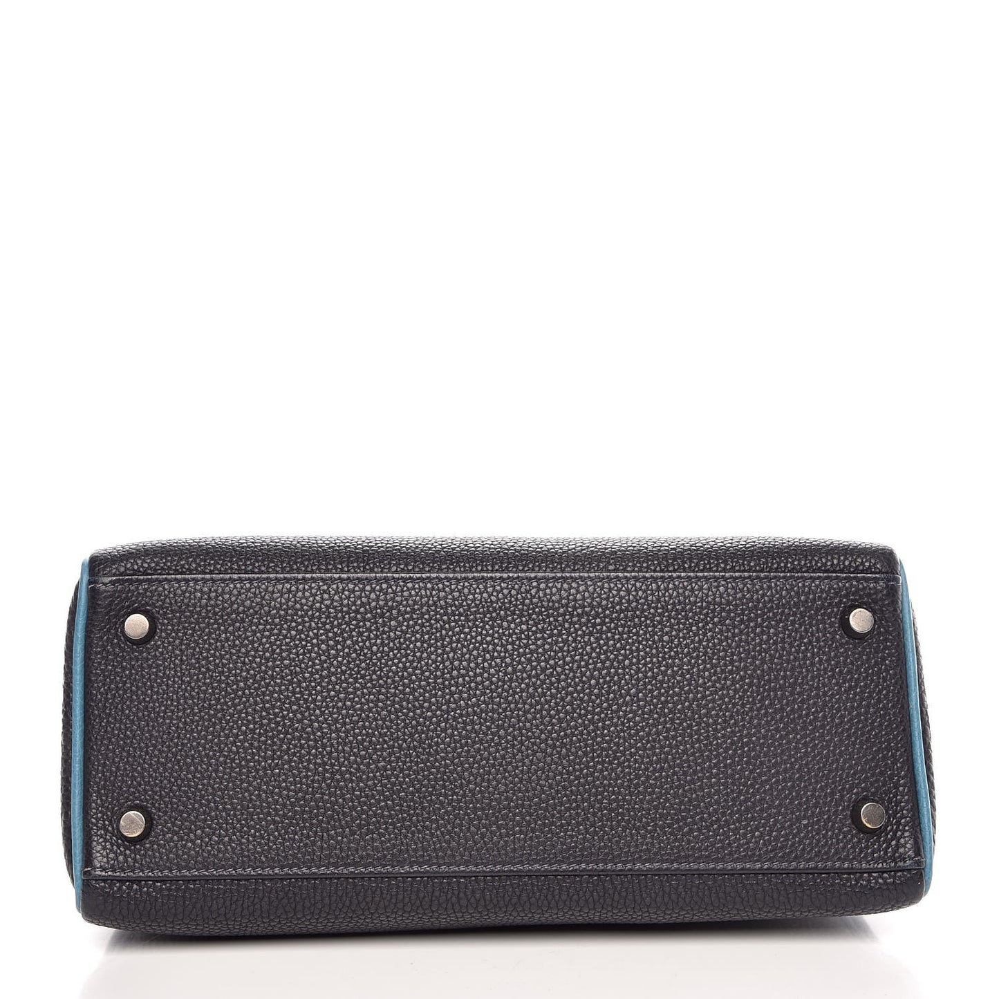 Togo Bi-Color Kelly Retourne 28 Indigo Blue Jean