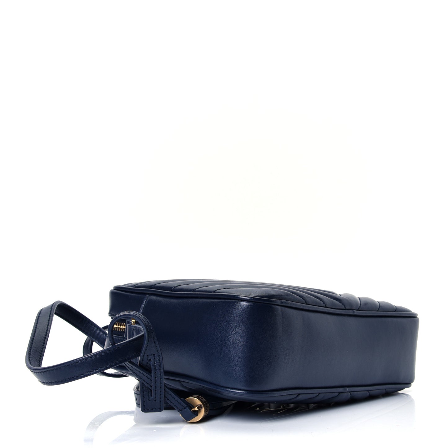 Calfskin Matelasse Monogram Lou Camera Bag Deep Marine